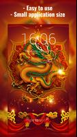 Chinese Dragon Lock Screen Affiche