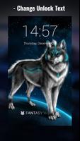 Fantasy Wolf Lock Screen ảnh chụp màn hình 2