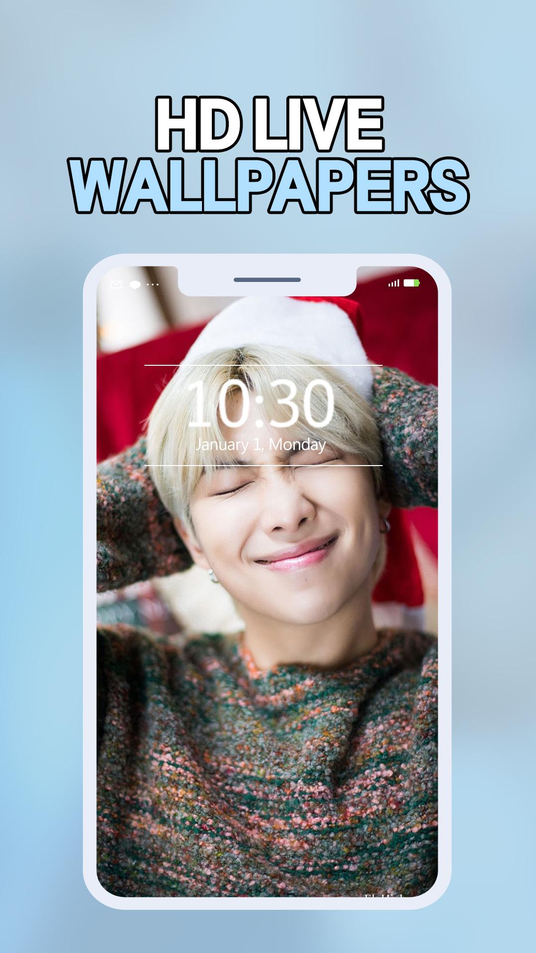 Скачать BTS RM 라이브 배경화면 - 방탄소년단 김남준 무료 휴대폰 배경화면 꾸미기 APK для Android