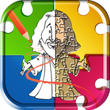 Bible coloring pages & jigsaw icon