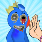 slap Rainbow Blue Monster icône