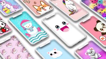 hình nền dễ thương kawaii ảnh chụp màn hình 3