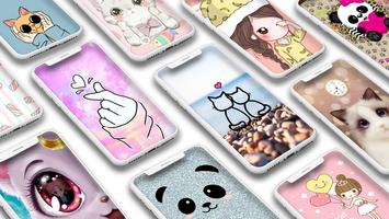 hình nền dễ thương kawaii ảnh chụp màn hình 2