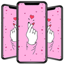 Finger Heart Wallpaper APK