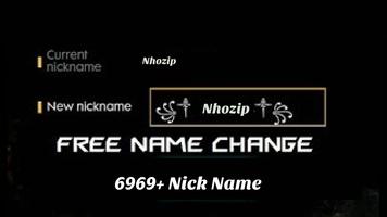 6969+ Nick Name For Free Fire - Nickname Generator โปสเตอร์