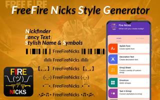 Poster FFire Fancy Nickname Generator