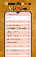 FFire Fancy Nickname Generator скриншот 1