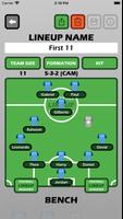 Football Lineup Manager تصوير الشاشة 1