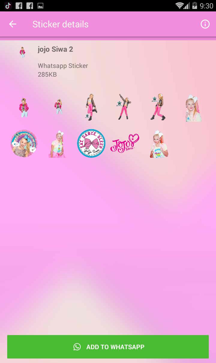 Jojo Siwa Sticker For Whatsapp For Android Apk Download