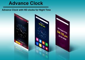 Gece Saati - Çalar Saat Ücretsiz Ekran Görüntüsü 2