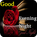 Good evening night quotes wishes images Gifs APK