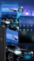 Night Rider Car Theme plakat