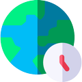 Digital world clock