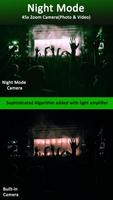 mode malam 45x memperbesar foto & video kamera poster