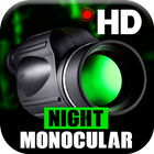 cámara nocturna con zoom monocular de alta icono
