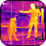 Night Vision Thermal Camera Simulated