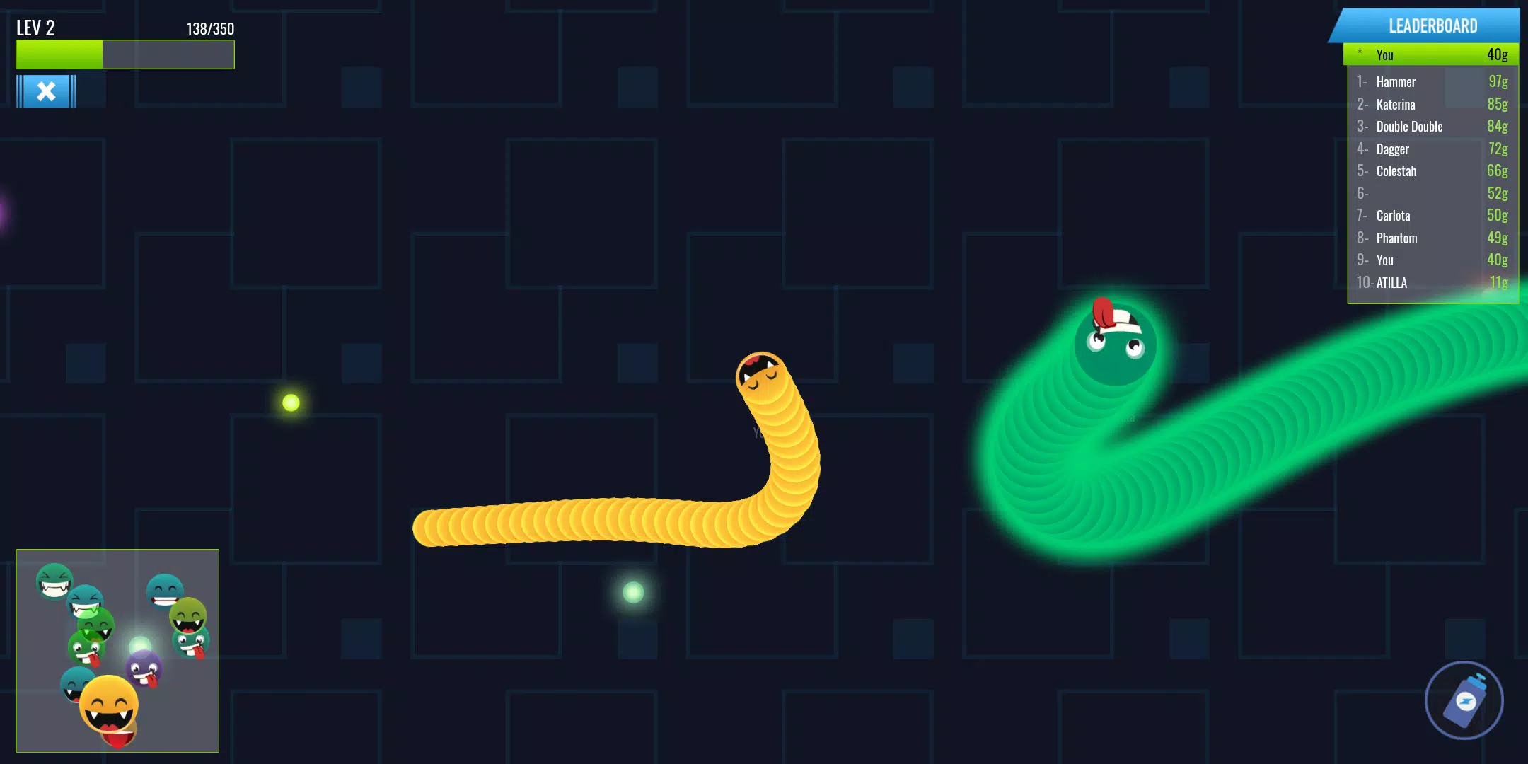 HAPPY SNAKES - Online Browser Game - 1ST PLACE 
