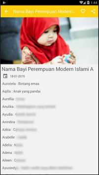 Nama Bayi Perempuan Islami Modern Beserta Artinya