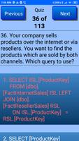 SQL 70-761 Preparation Exam De imagem de tela 1