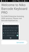 Barcode & QR code Keyboard PRO الملصق