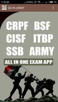 GD IN ARMY ITBP BSF CISF CRPF  poster