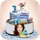 Name Photo on Birthday Cake icon