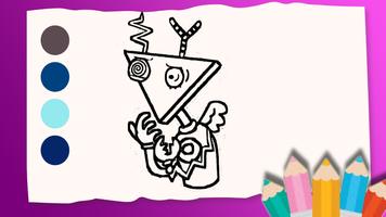 Zooble Digital Circus Coloring Ekran Görüntüsü 2