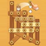 Screw Nuts Wooden Puzzle Game أيقونة