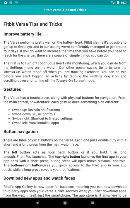 fitbit versa 3 ios