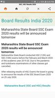 Maharashtra SSC Board Result 2020 app | SSC HSC capture d'écran 1