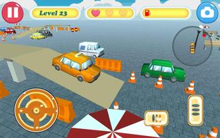 Modern Car Parking Toon Taxi screenshot 1