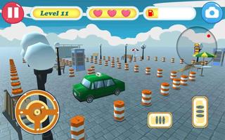 Modern Car Parking Toon Taxi screenshot 2