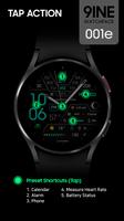 9INE 001e: Hybrid watch face تصوير الشاشة 1