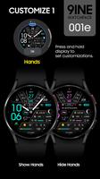 9INE 001e: Hybrid watch face تصوير الشاشة 2