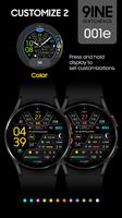 9INE 001e: Hybrid watch face تصوير الشاشة 3