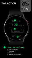 9INE 005e: Digital watch face تصوير الشاشة 2