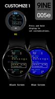 9INE 005e: Digital watch face تصوير الشاشة 3
