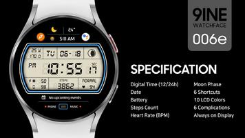 9INE 006e: Digital watch face-poster