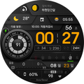 NW020 한글: Digital watch face