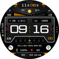 NW022 한글: Digital watch face