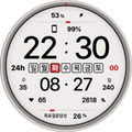 NW060 한글: Digital watch face