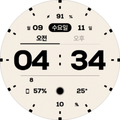 NW064한글: Digital watch face