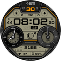 NW071 한글: Digital watch face