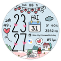NW087 : Digital watch face