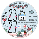 NW087 : Digital watch face APK