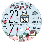 NW087 : Digital watch face 아이콘
