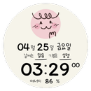 NW093한글: DIgital watch face APK