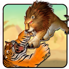 Icona Lion Vs Tiger: Wild Adventure