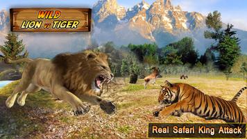 Lion vs Tiger 2 aventure sauvage Affiche