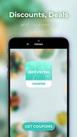 Voucher Code for Deliveroo Restaurant Delivery Affiche